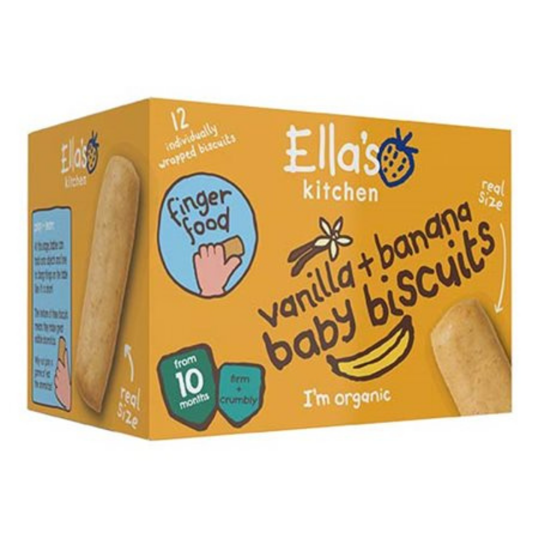 Ellas Kitchen Baby Biscuits m vanilje og banan - ammenam.dk