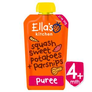 Ellas Kitchen babymos m. squash, søde kartofler og pastinakker