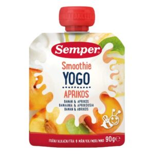 Semper smoothie med yoghurt, banan & abrikos - Ammenam.dk