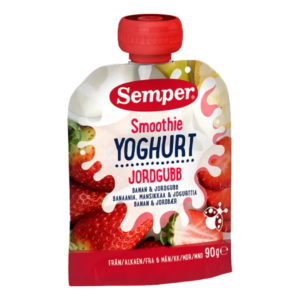 Semper smoothie med yoghurt, banan & jordbær - Ammenam