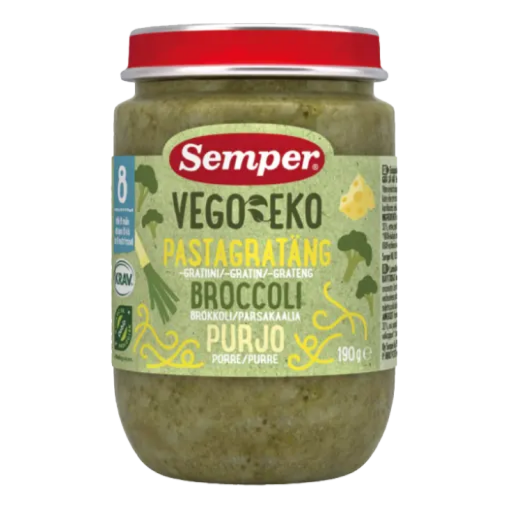 Semper Vego Eko Pastagratin med broccoli & porre ammenam
