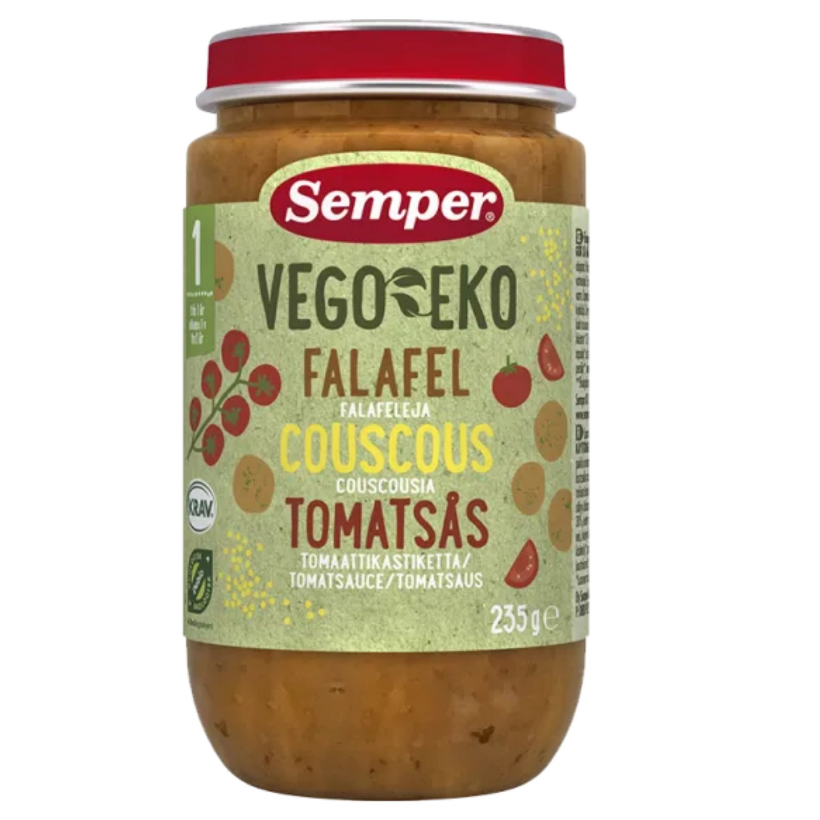 Semper Vego EKo Falafel med couscous og tomatsauce Ammenam