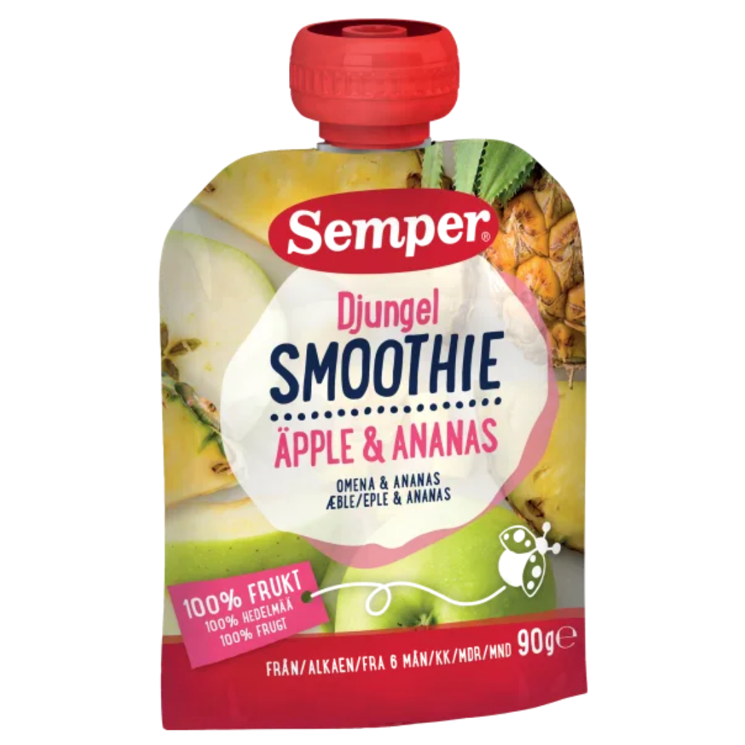 Semper Jungle Smoothie med æble og ananas - ammenam.dk