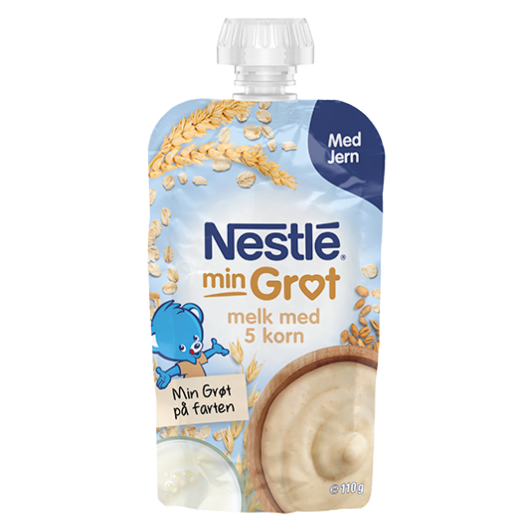 Nestlé Spiseklar Min Grød med mælk og 5 korn - ammenam.dk