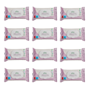 12 pakker Grøn balance luksus vådservietter á 56 stk - Ammenam.dk