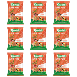 Goodies Crunchy puffer med pizzasmag 9 paakker - Ammenam.dk