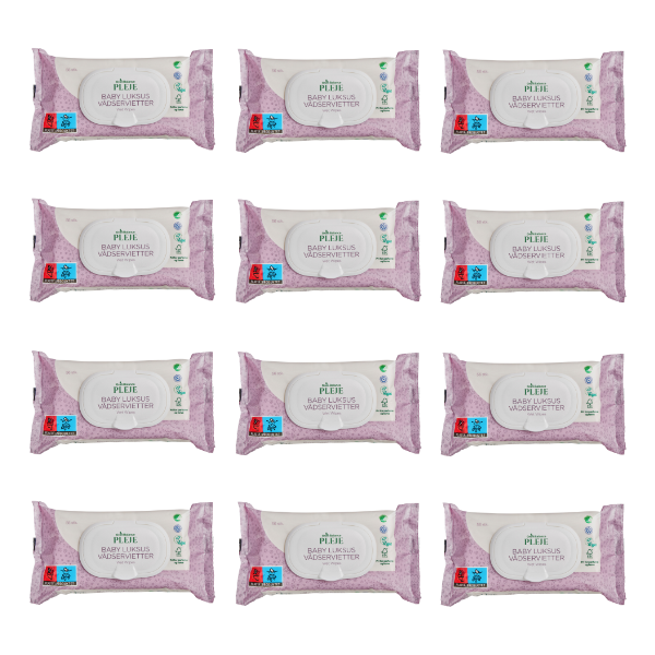 12 pakker Grøn balance luksus vådservietter á 56 stk