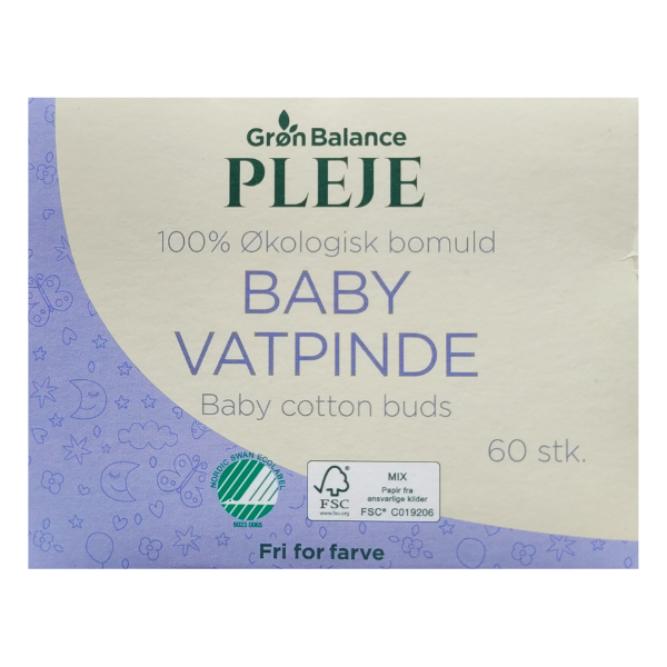 Grøn balance Baby vatpinde