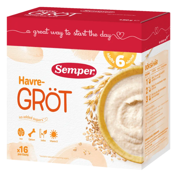 Semper Havregrød 6 mdr.