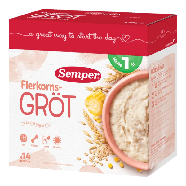 Semper Flerkornsgrød - 1 år - Ammenam.dk
