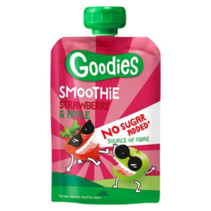 Goodies Smoothie m. jordbær og æble - Ammenam.dk