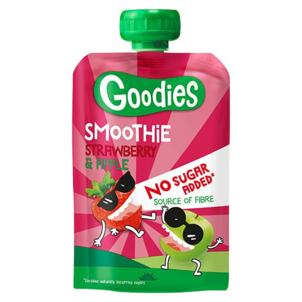 Goodies Smoothie m. jordbær og æble - Ammenam.dk