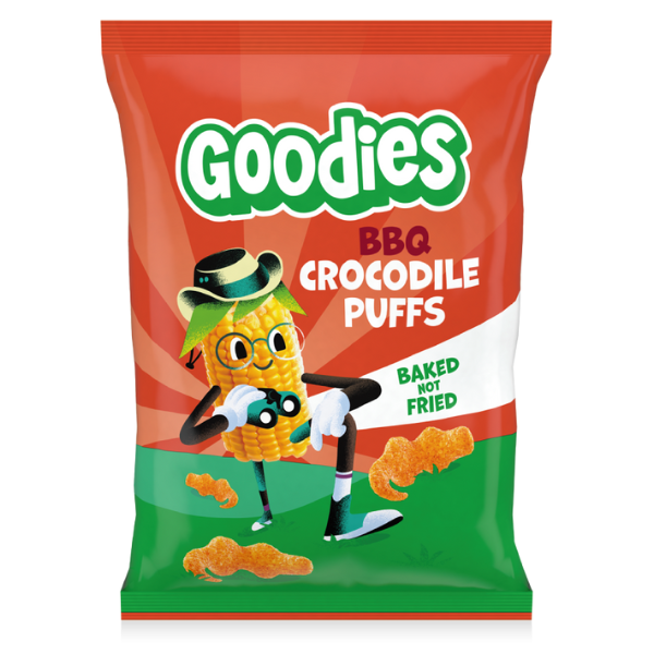 Goodies Crocodile puffs med BBQ - Ammenam.dk